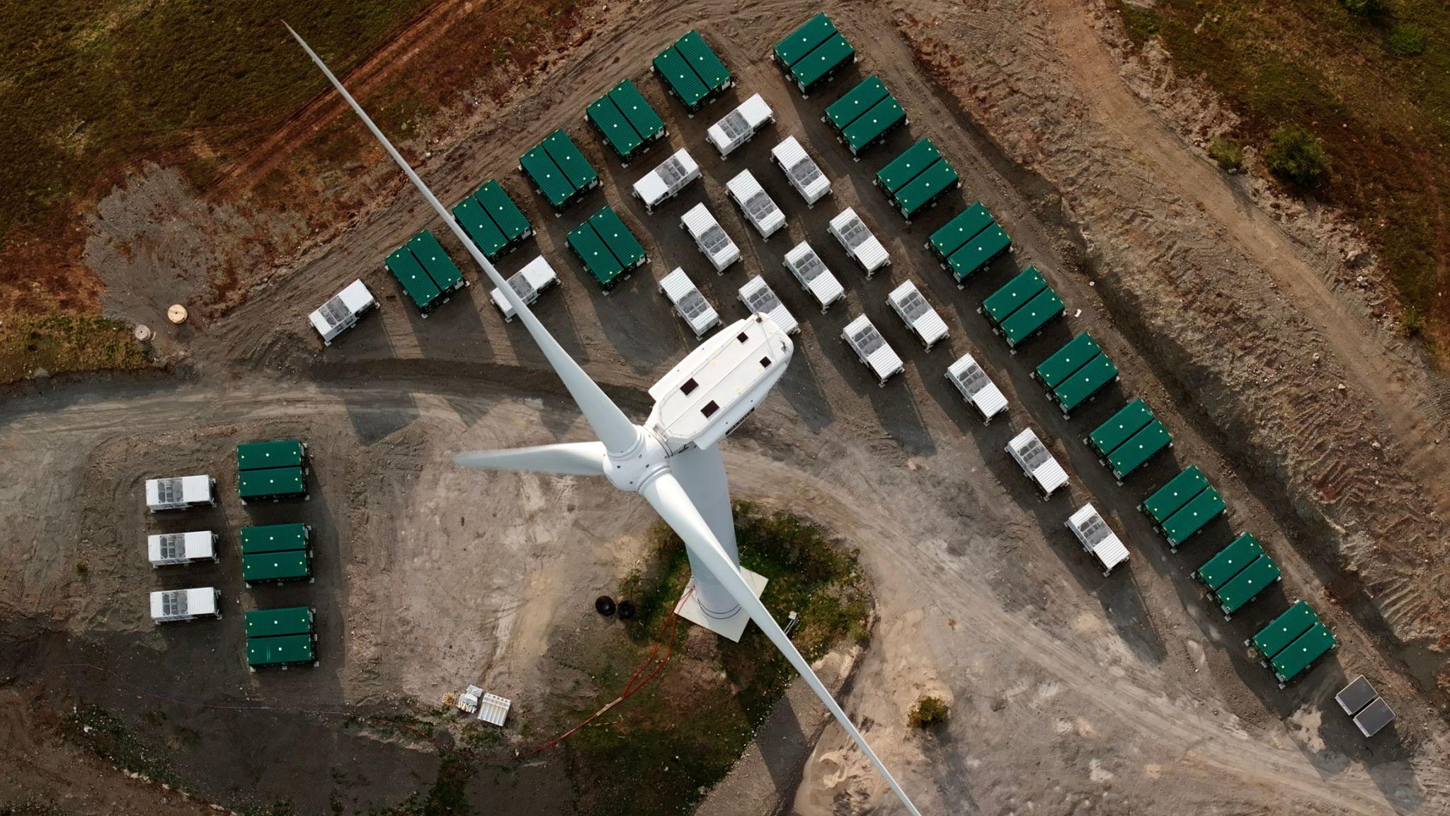 Battery container energy storage system